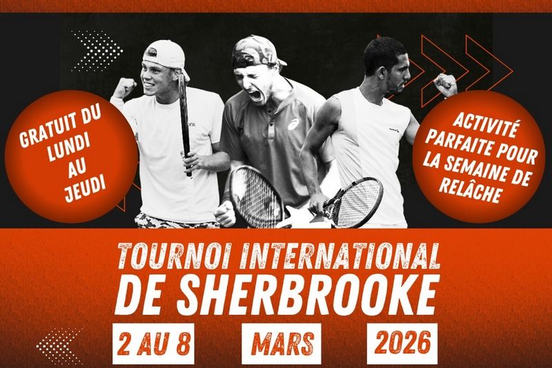 Le tournoi international de tennis M-15 débute le 2 mars à Sherbrooke
